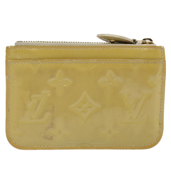 LOUIS VUITTON Vernis Pochette Cle NM Coin Purse Beige M91763 LV Auth bs8720 - Picture 2 of 16